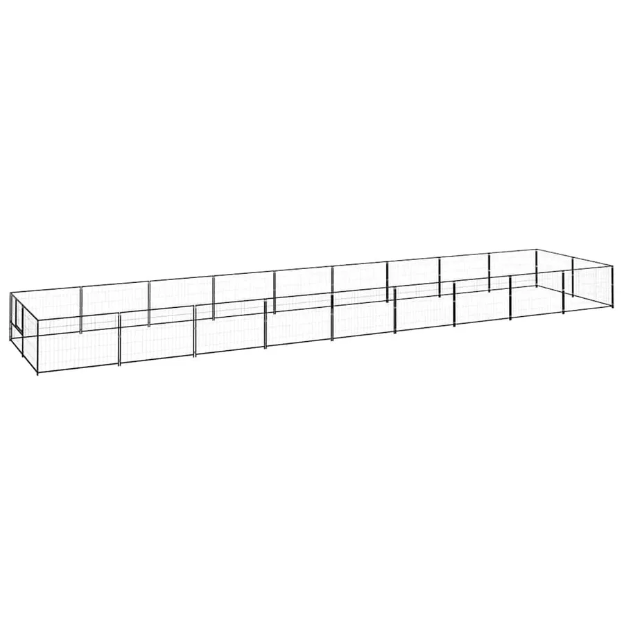 Chenil Noir 18 m² Acier - 2