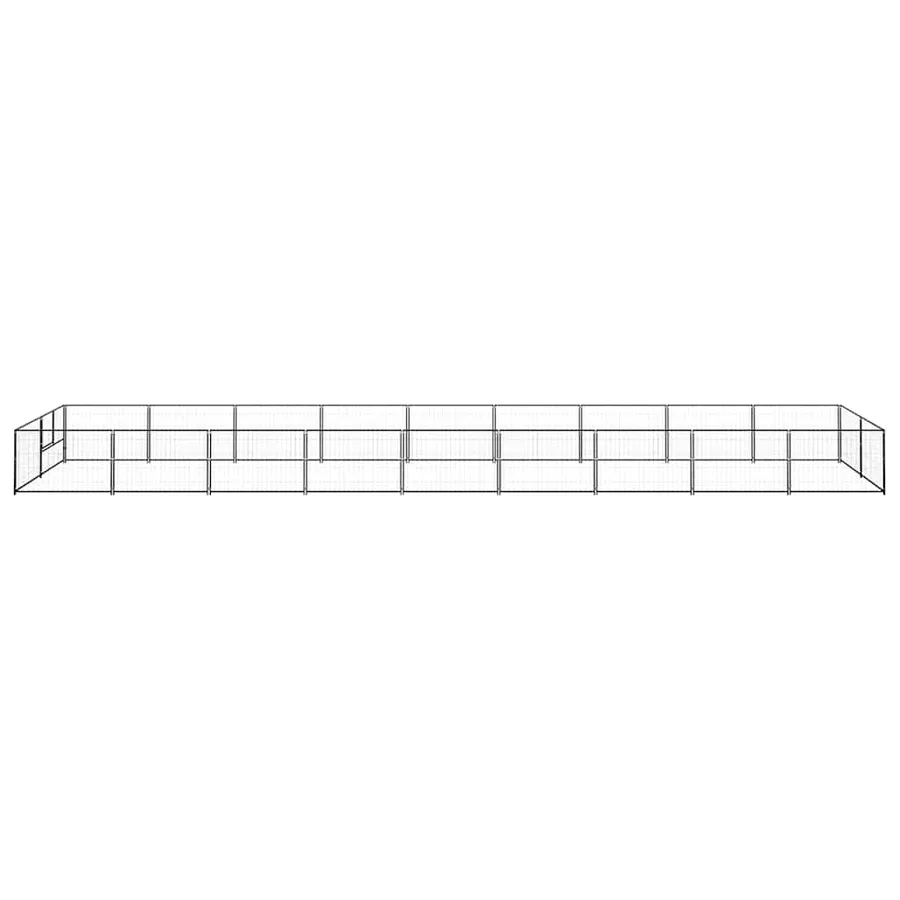 Chenil Noir 18 m² Acier - 4