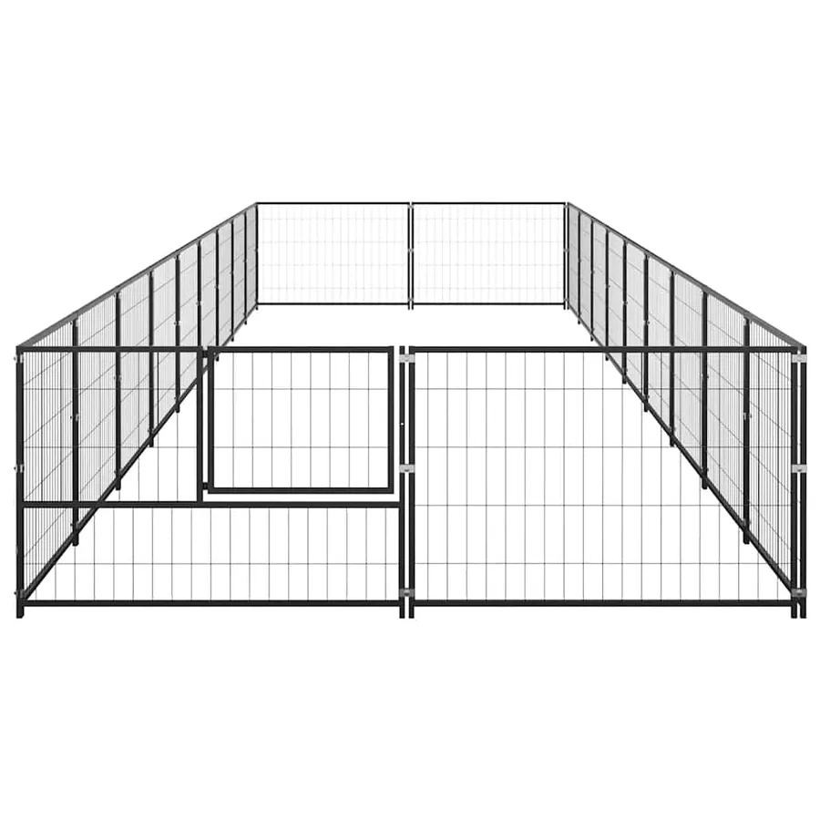 Chenil Noir 18 m² Acier - 5