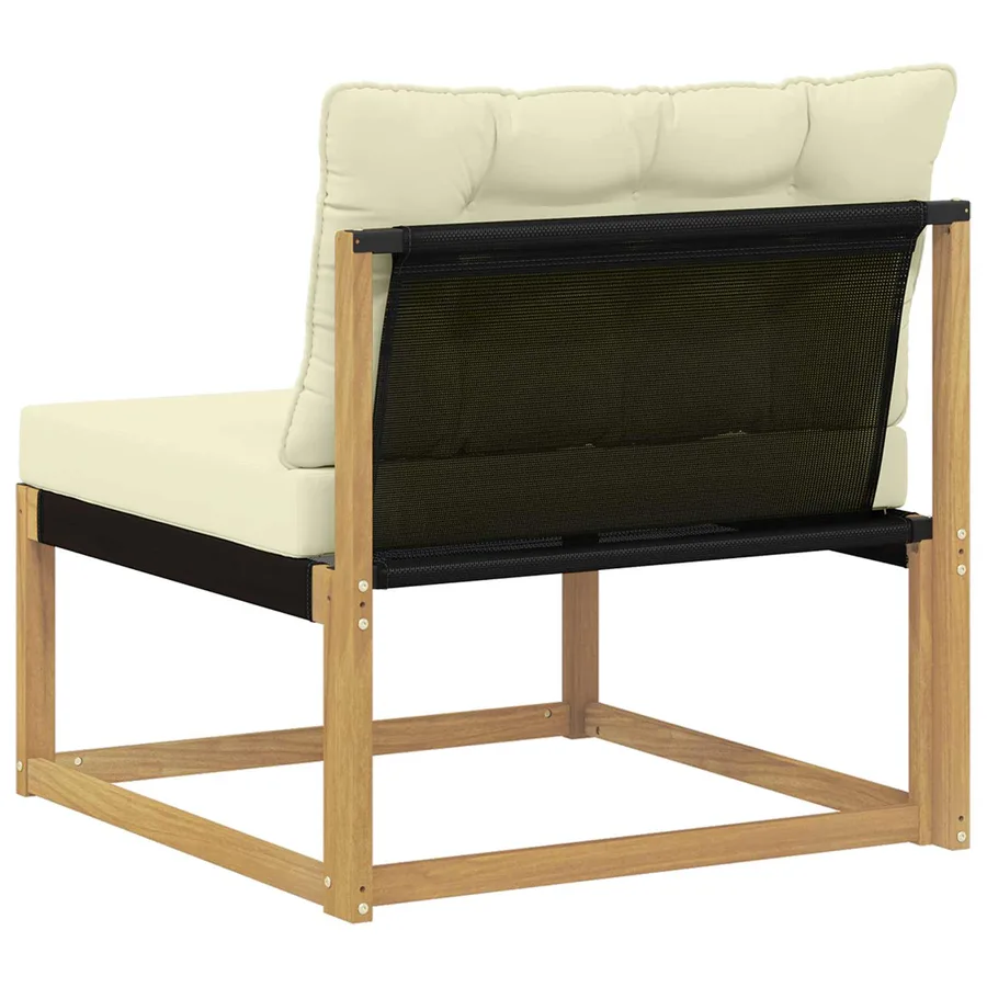 Sofa de milieu extérieur Blanc 79 x 83 x 73 cm acier - 6