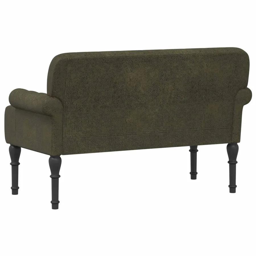 Canapé love seat avec capitonnage en boutons Vert armée - 5
