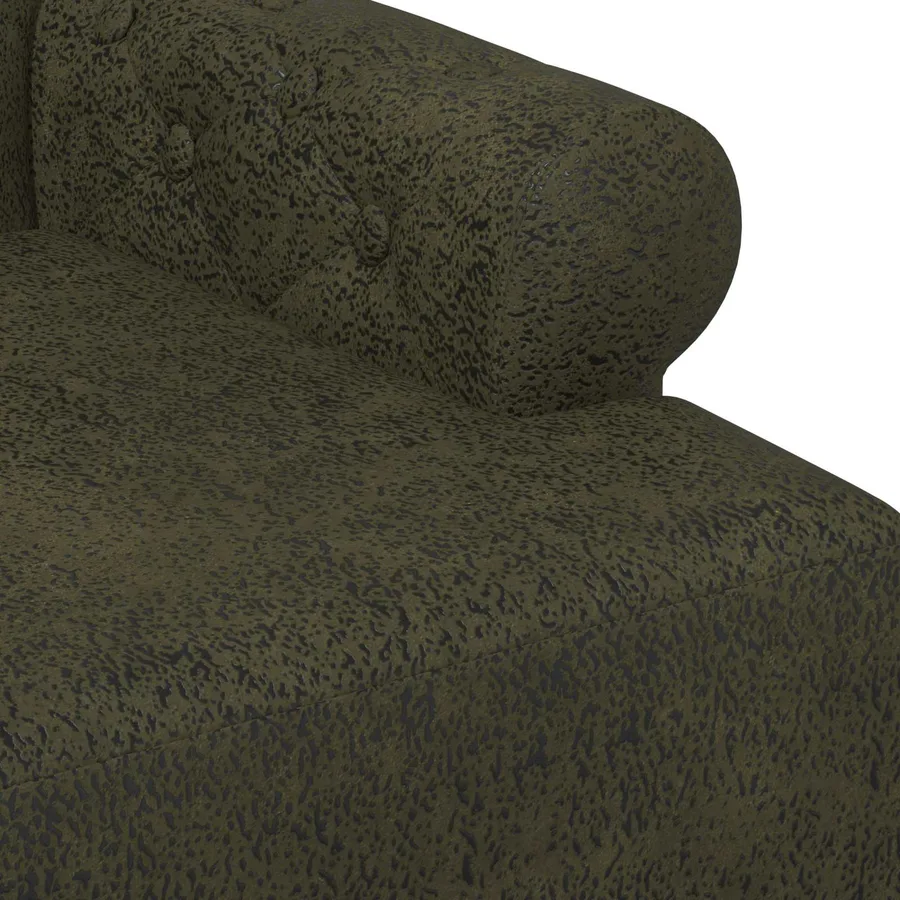 Canapé love seat avec capitonnage en boutons Vert armée - 6