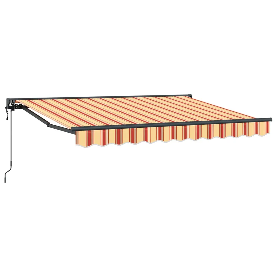 Auvent rétractable électrique Jaune, Orange et Blanc 2,5 x 2 m - 2