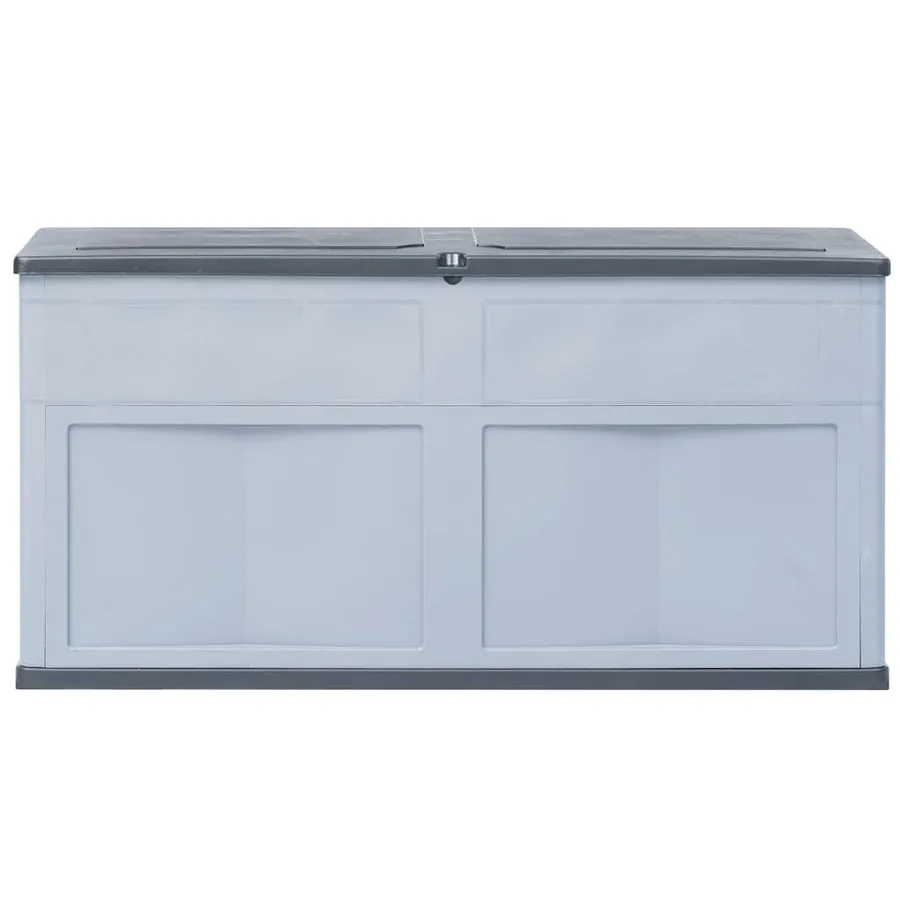 Boîte de rangement de jardin 320 L Gris Noir - 4