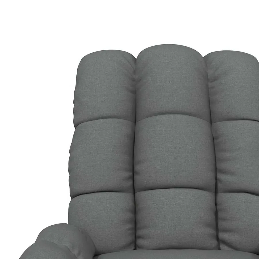 Fauteuil inclinable Gris foncé Tissu - 7