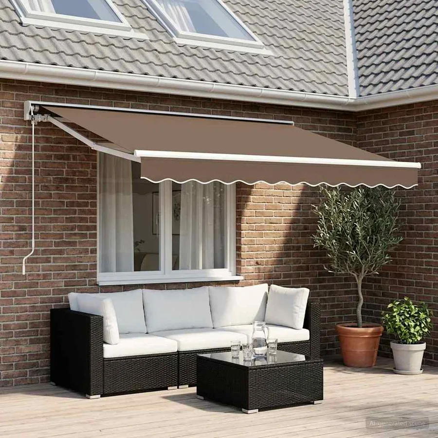 Auvent rétractable électrique Taupe 3 x 2 m - 3
