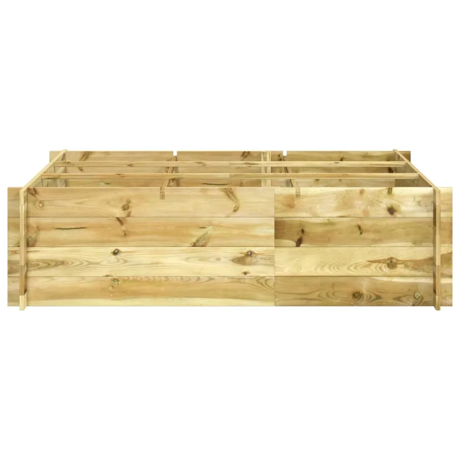 Lit surélevé 150x100x40 cm bois imprégné - 2