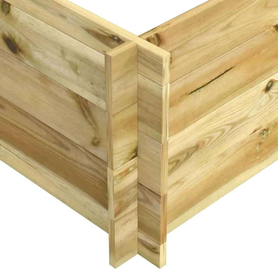 Lit surélevé 150x100x40 cm bois imprégné - 4