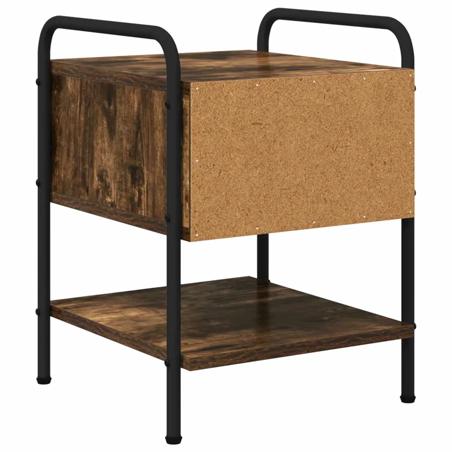 Table de chevet Chêne fumé Bois d'ingénierie - 7