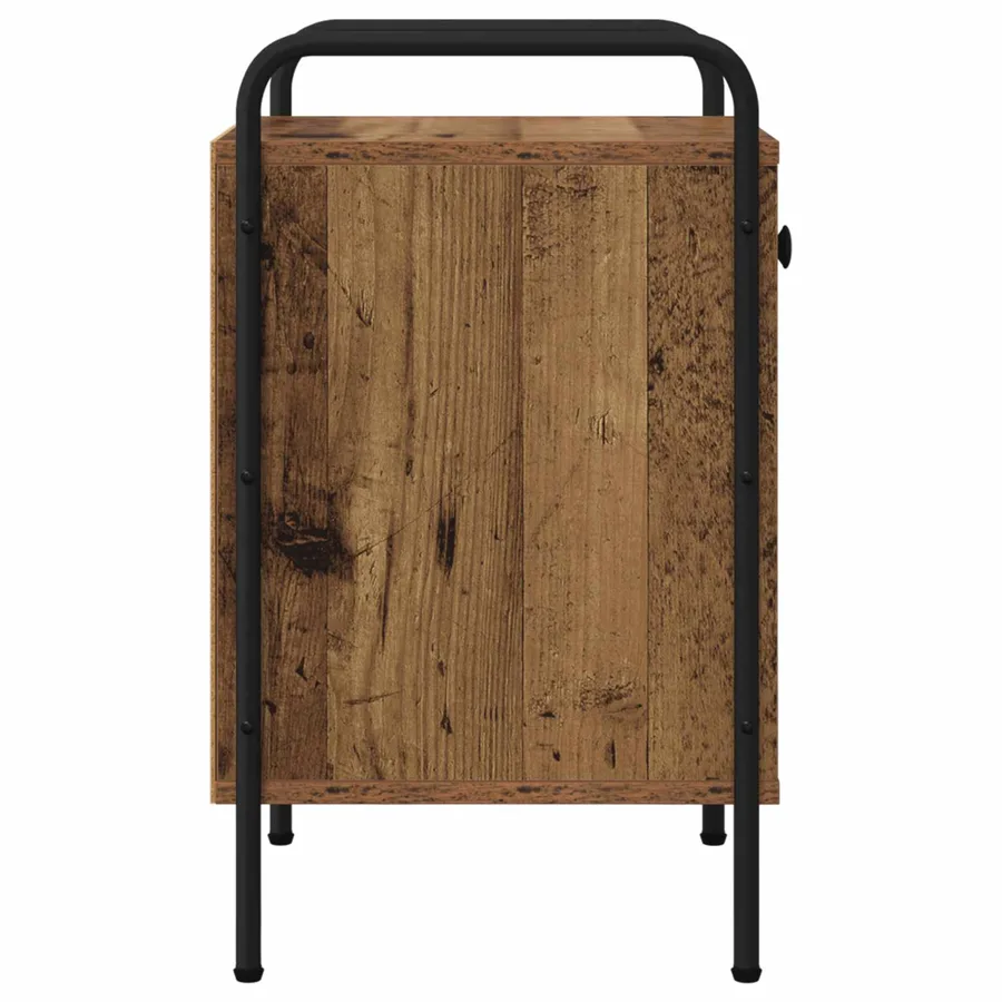 Table de chevet 2 pc Bois ancien 35 x 36,5 x 61 cm - 6