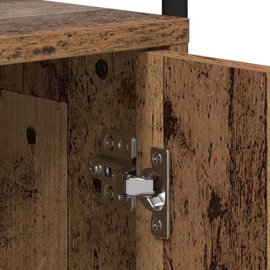 Table de chevet 2 pc Bois ancien 35 x 36,5 x 61 cm - 8
