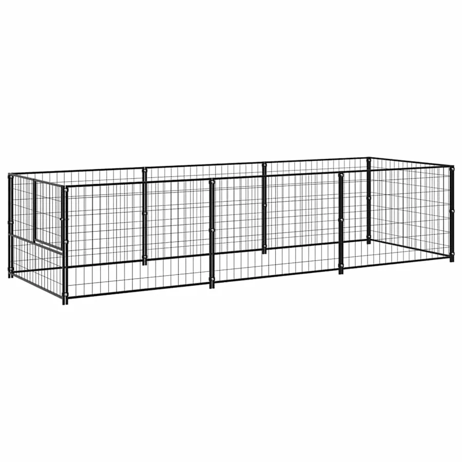 Chenil Noir 3 m² Acier - 2