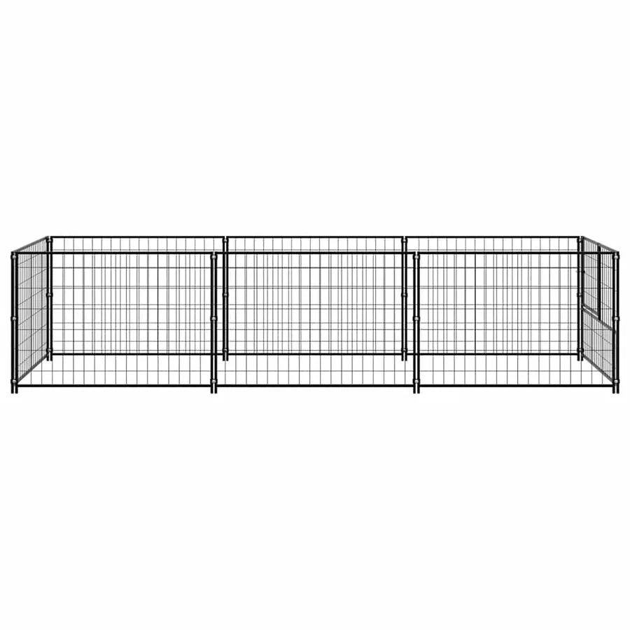 Chenil Noir 3 m² Acier - 5