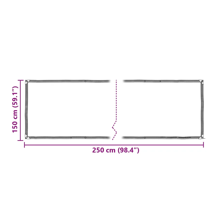 Couverture pour plantes Transparent 2,5 x 1,5 m PE - 10