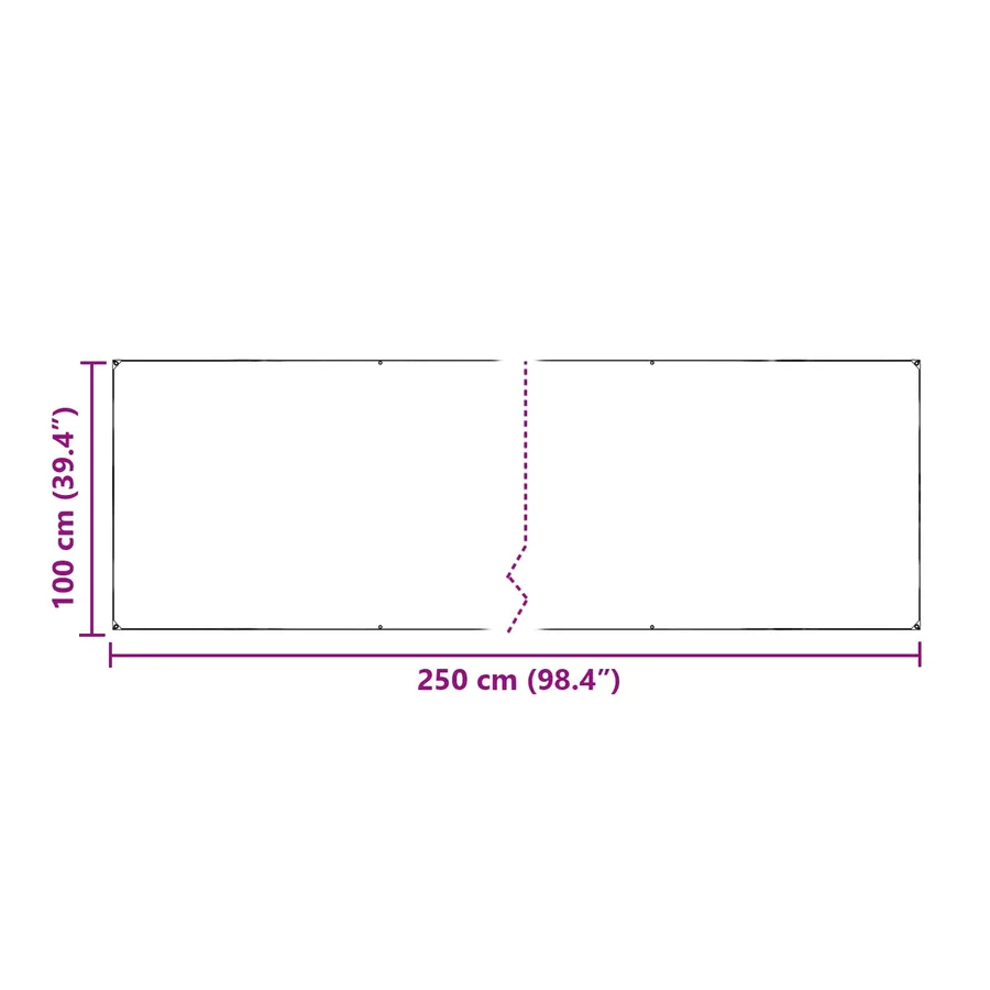 Couverture pour plantes Transparent 2,5 x 1 m PE - 8