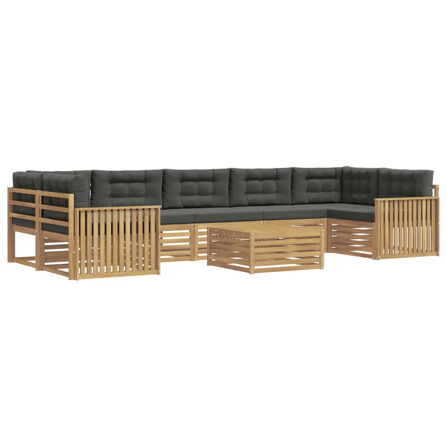 Ensemble de canapés d'extérieur 8 pc Blanc et anthracite - 2