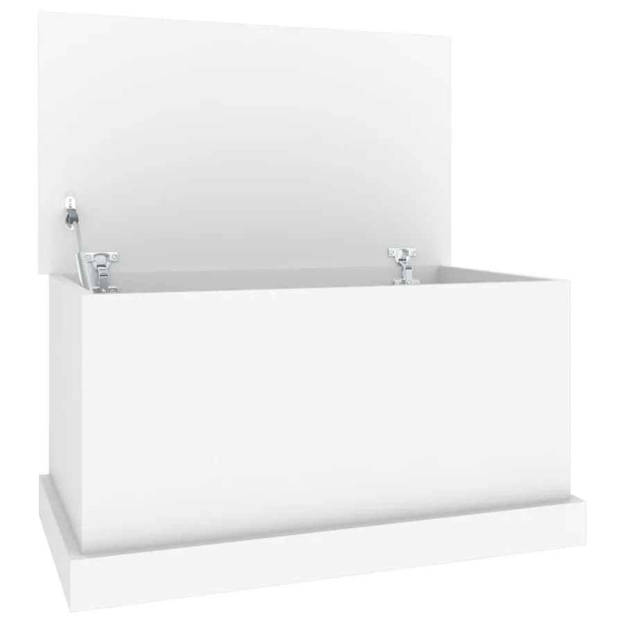 Coffre de rangement Blanc 70x40x38 cm Bois d'ingénierie - 2