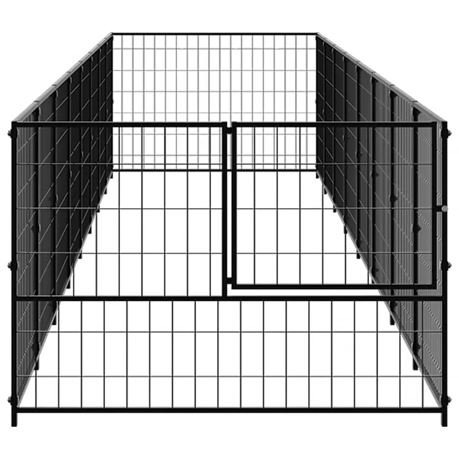 Chenil Noir 8 m² Acier - 4