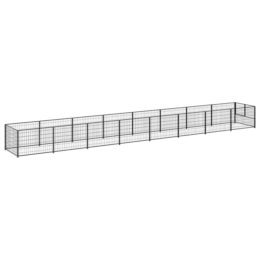 Chenil Noir 8 m² Acier - 6