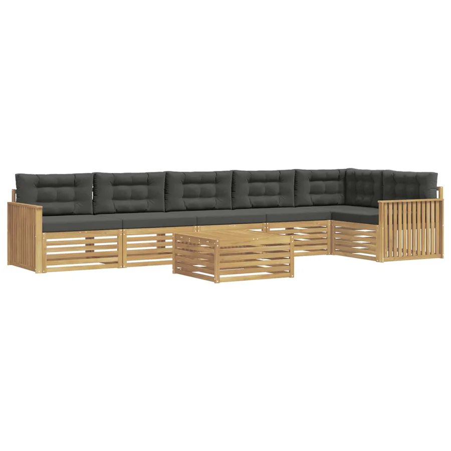 Ensemble de canapés d'extérieur 7 pc Blanc et anthracite - 2