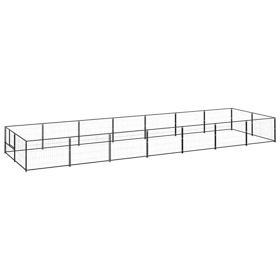 Chenil Noir 14 m² Acier - 2