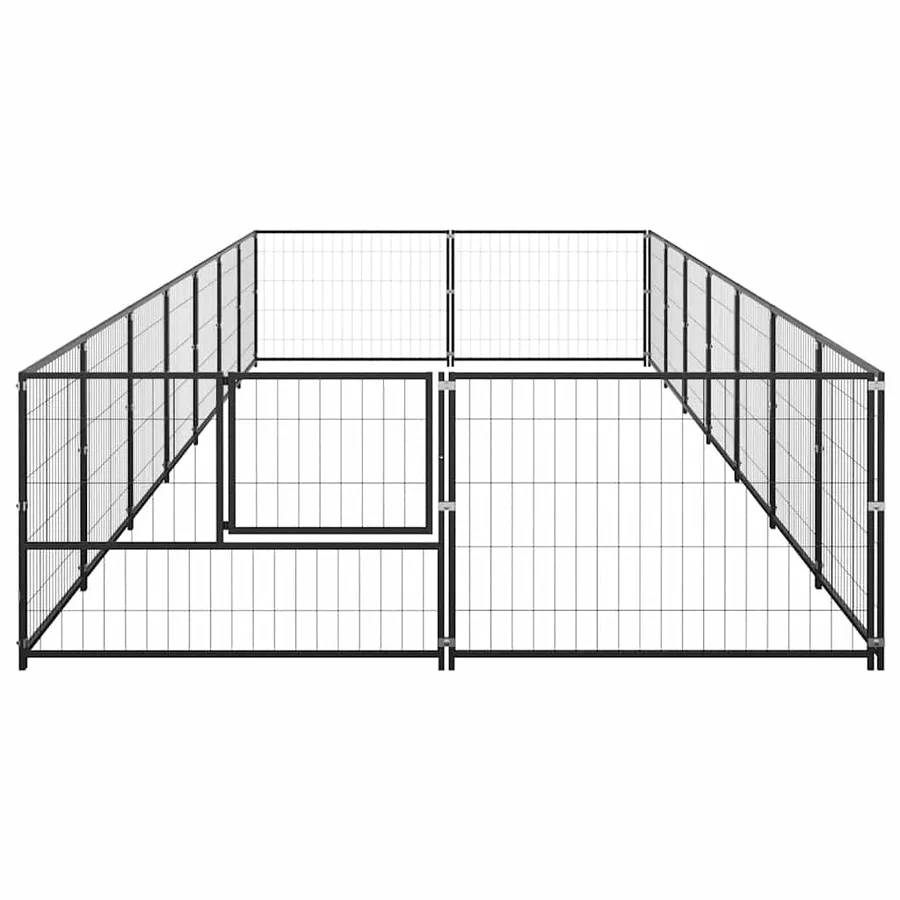 Chenil Noir 14 m² Acier - 5