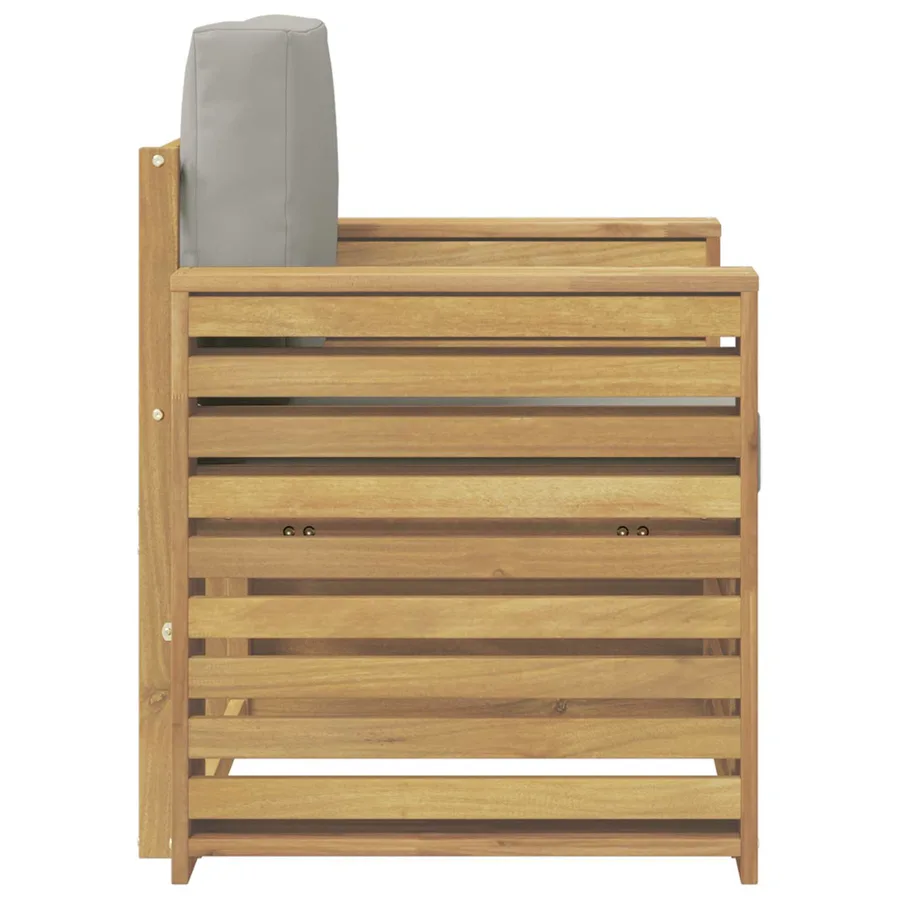 Ensemble de canapés d'extérieur Polyester Blanc - 4