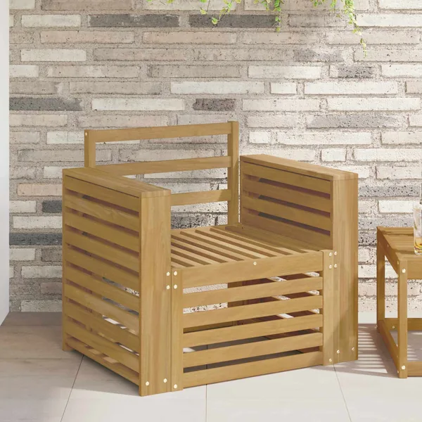 Ensemble de canapés d'extérieur Bois d'Acacia Massif Blanc