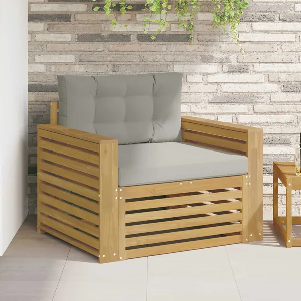Canapé d’extérieur Polyester Blanc