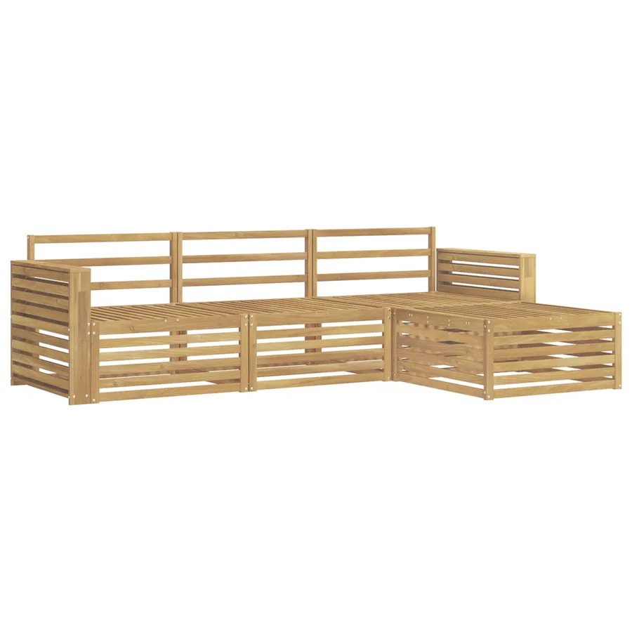 Ensemble de canapés d'extérieur 4 pc Blanc - 2