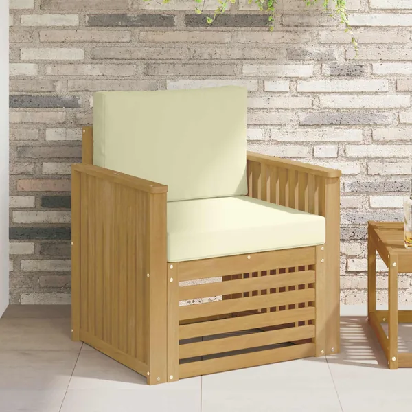 Ensemble de canapés d'extérieur Polyester Blanc