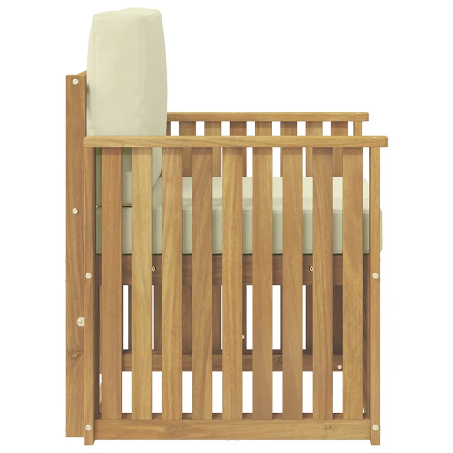 Ensemble de canapés d'extérieur Polyester Blanc - 4