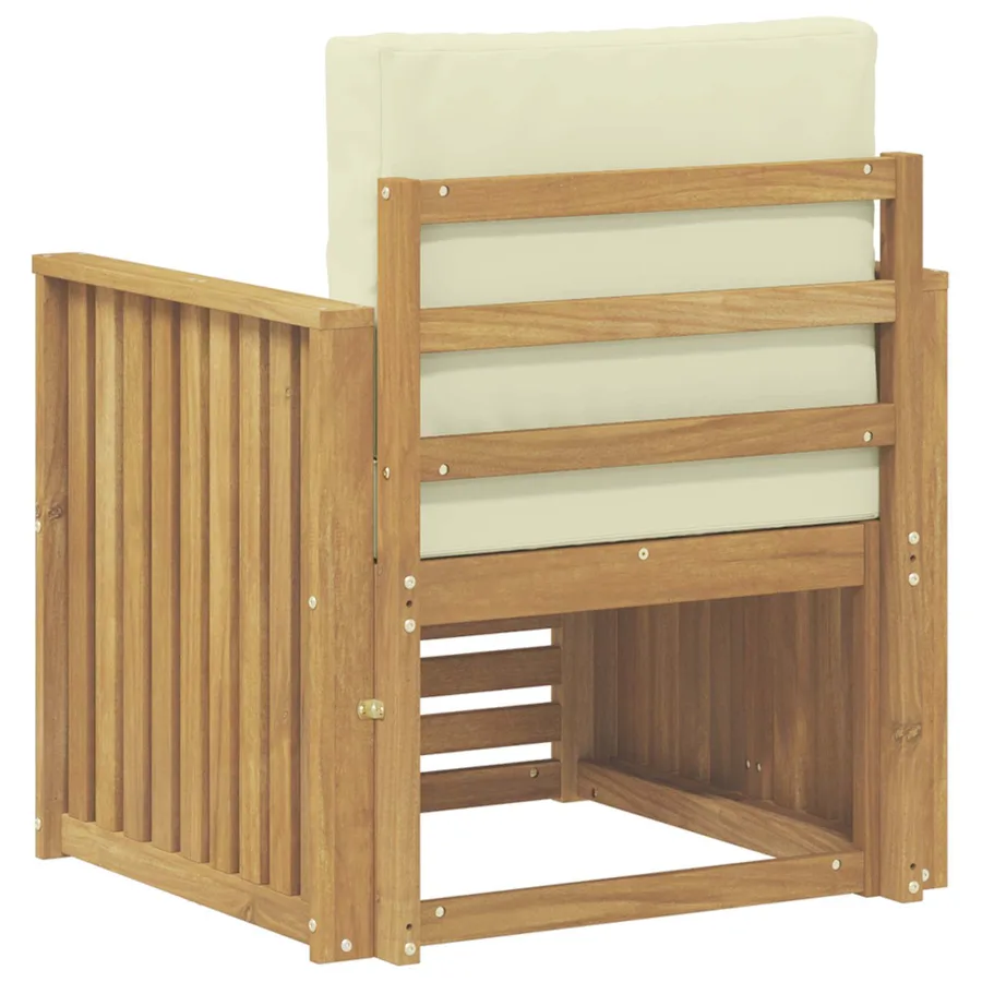 Ensemble de canapés d'extérieur Polyester Blanc - 5