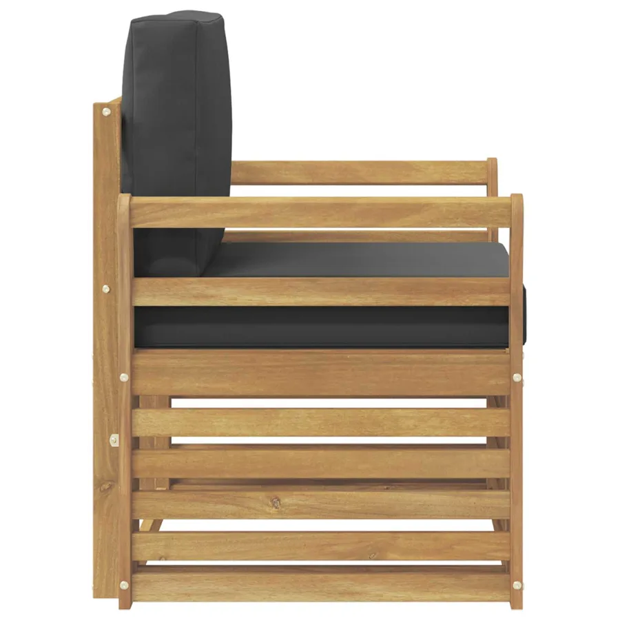 Ensemble de canapés d'extérieur Polyester Blanc - 4