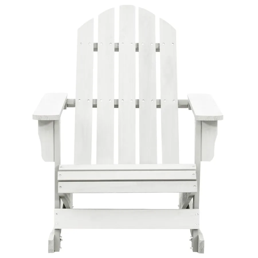 Chaise à bascule de jardin Bois Blanc - 2