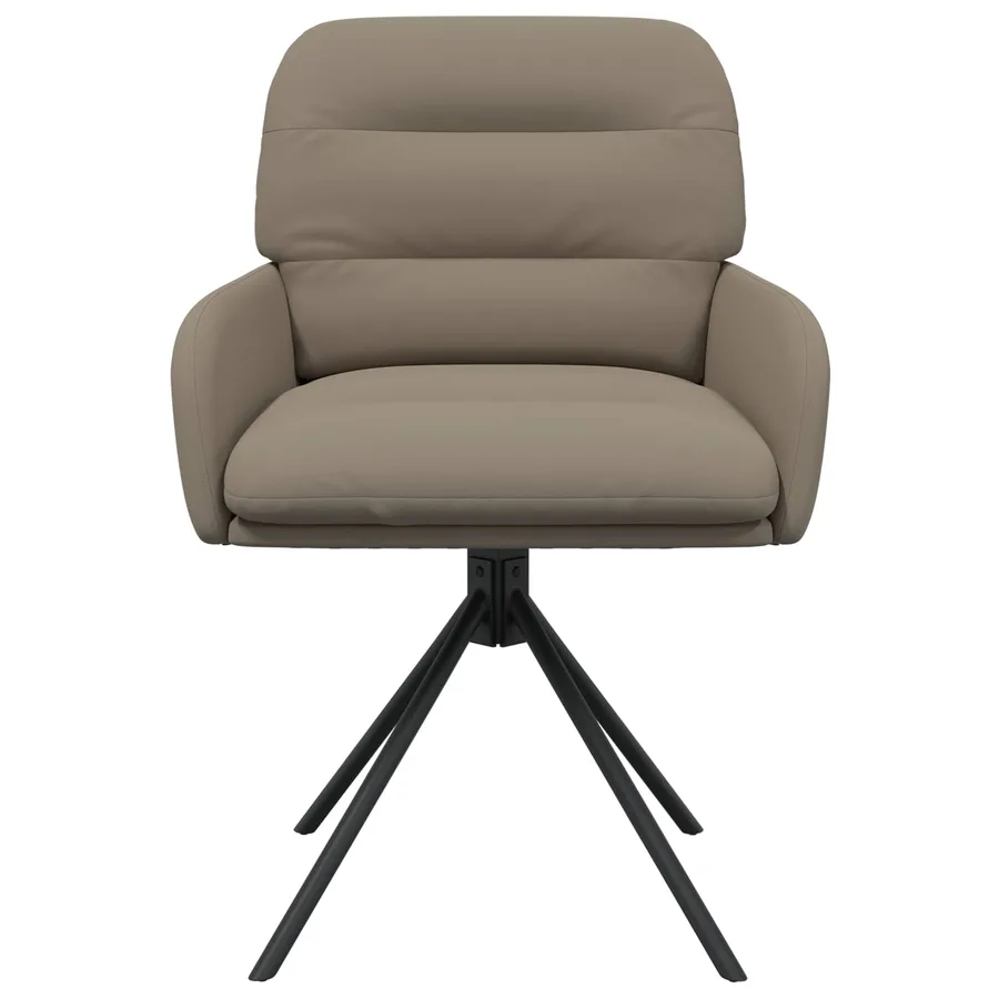 Chaises de salle à manger pivotantes 6 pcs Simili cuir - 3