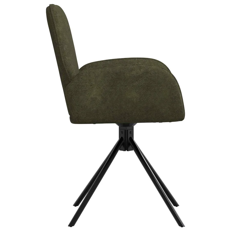 Chaises de salle à manger pivotantes 4 pcs Simili daim - 4