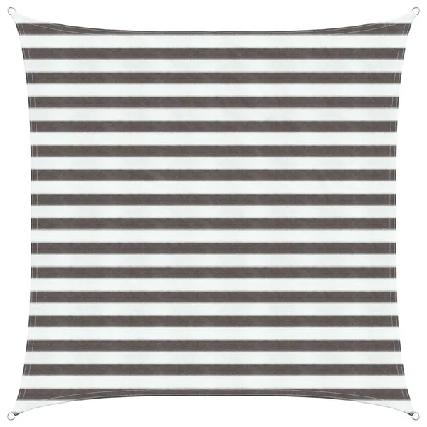 Voile d'ombre Gris clair et blanc 2 x 2 m HDPE