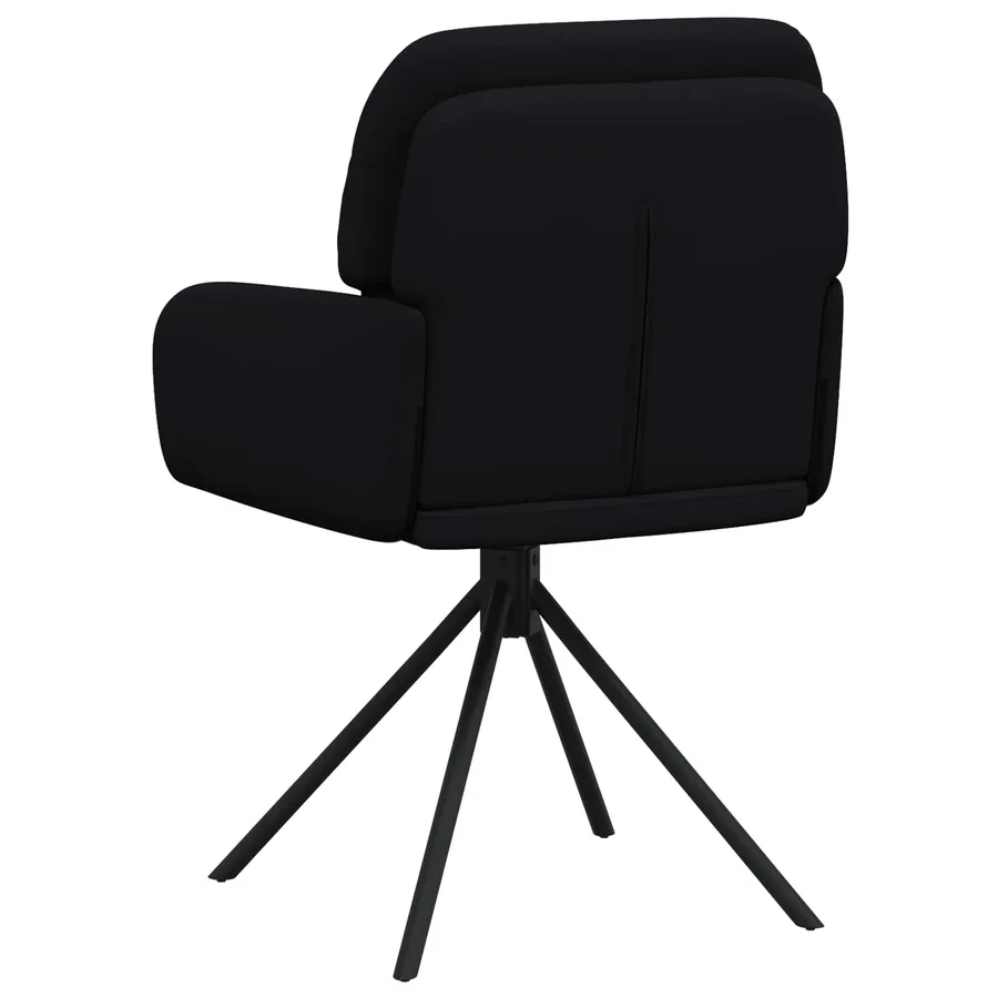 Chaises de salle à manger pivotantes 4 pcs Simili cuir Noir - 5