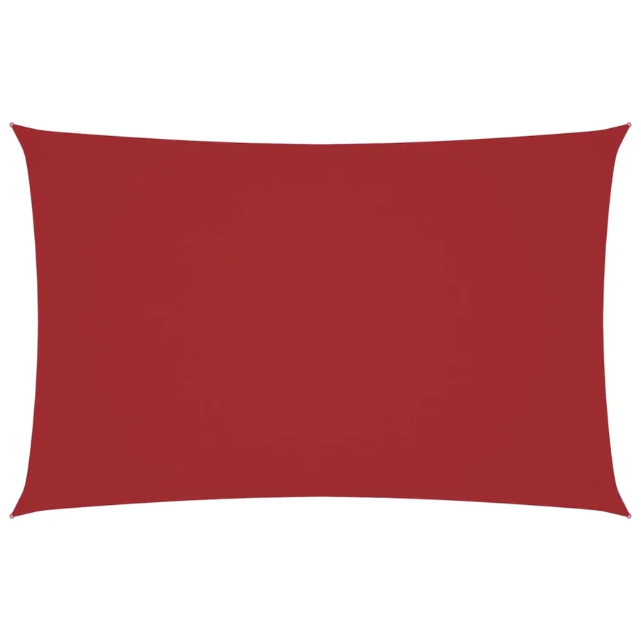 Voile de parasol tissu oxford rectangulaire 2x4,5 m rouge - 2