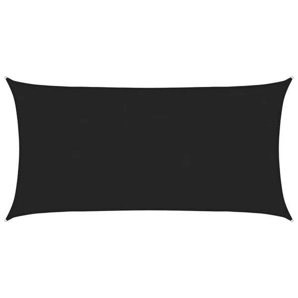Voile d'ombre Noir 2 x 6 m HDPE