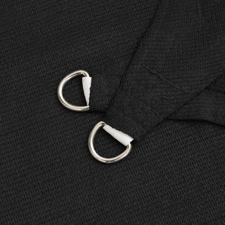 Voile d'ombre Noir 2 x 6 m HDPE - 3
