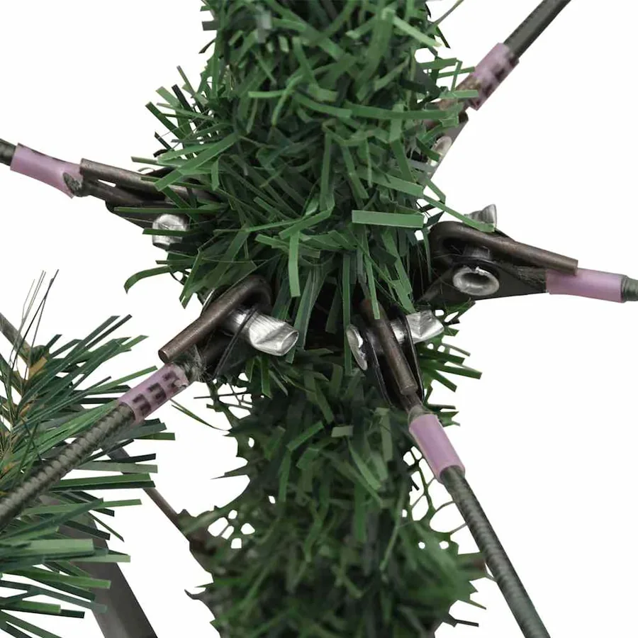 Sapin de Noël artificiel avec branches pliables et cônes 180 cm - 13