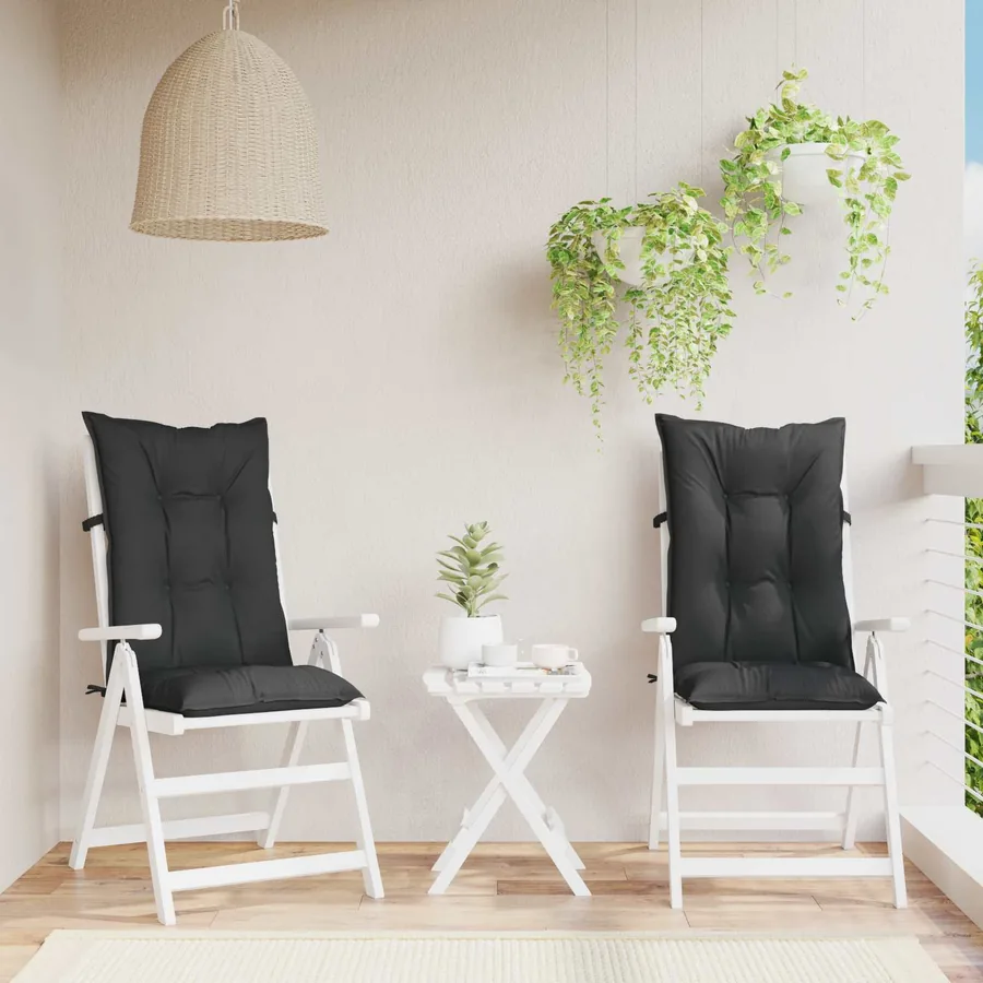 Ensemble de coussins de chaise à dossier haut 2 pcs