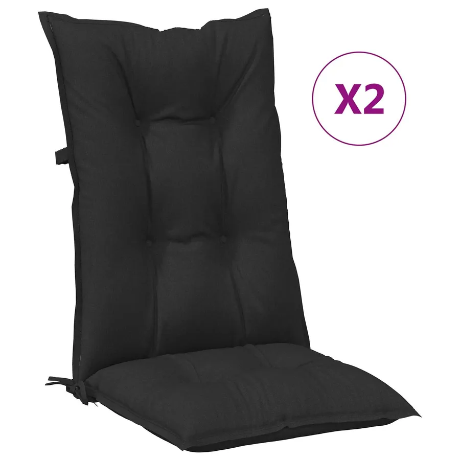 Ensemble de coussins de chaise à dossier haut 2 pcs - 4