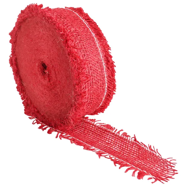 Rouleau de jute Rouge 5 x 5000 cm