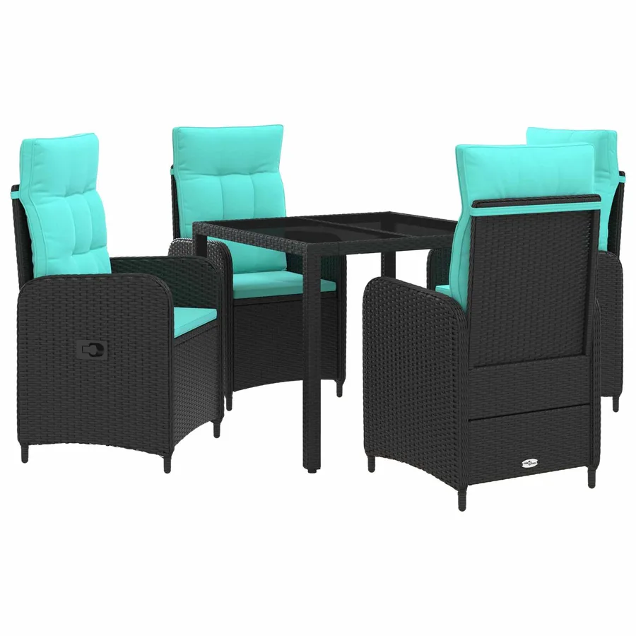 Ensemble de repas extérieur 5 pcs polyrotin - 2