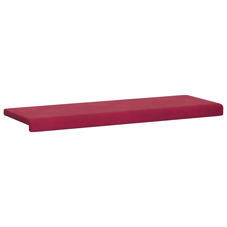 Coussin de banc Velours (V) Bordeaux Profondeur 35 cm - 5