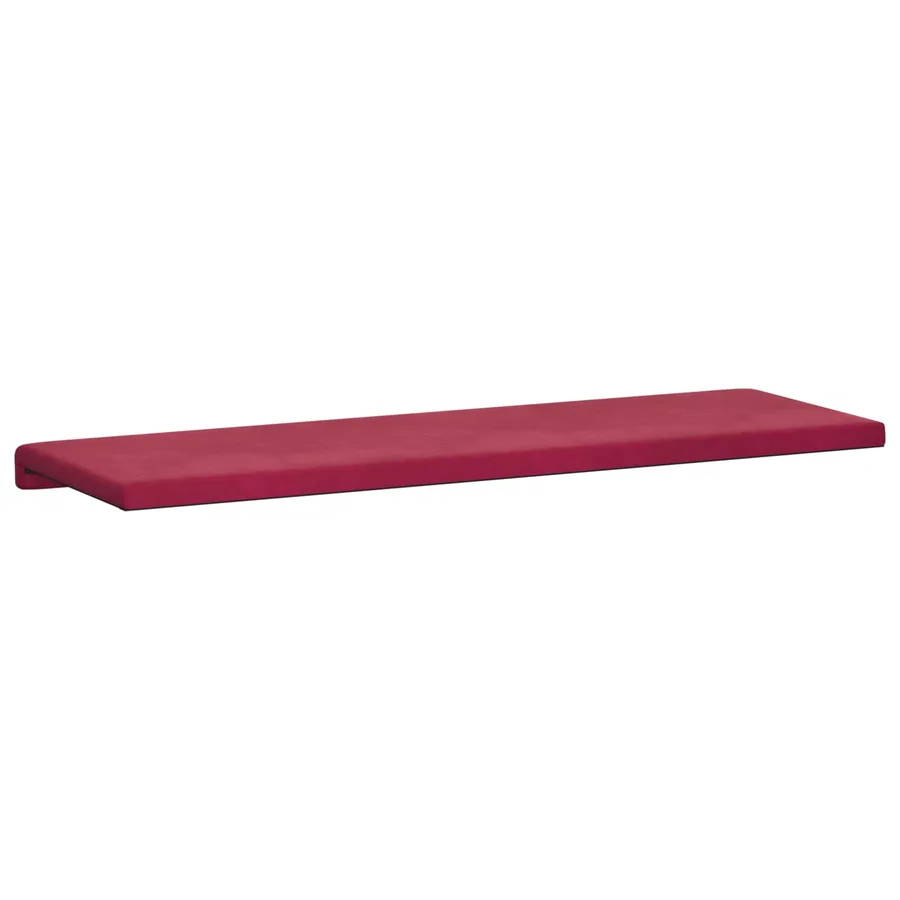 Coussin de banc Velours (V) Bordeaux Profondeur 35 cm - 7