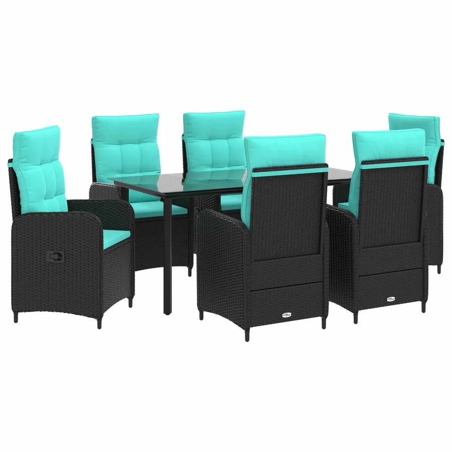 Ensemble de Tables Basses avec coussin avec oreiller 7 pcs - 2